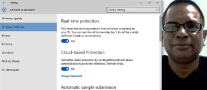 Figure 3: You Can Change Windows Defender Settings Here