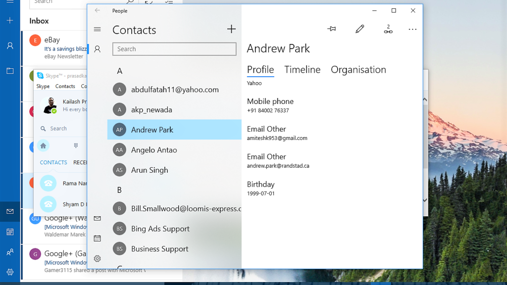 Windows 10 People App : A Windows Productivity App - DigitalTechnolution