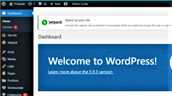 Figure 1: A User Friendly Dashboard Is Another Reason Why WordPress Popularity Is Steadily On The Rise?