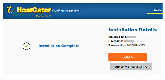 Figure 8: Since I Installed WordPress While Learning, It Shows That A Learner Can Create A WordPress Site
