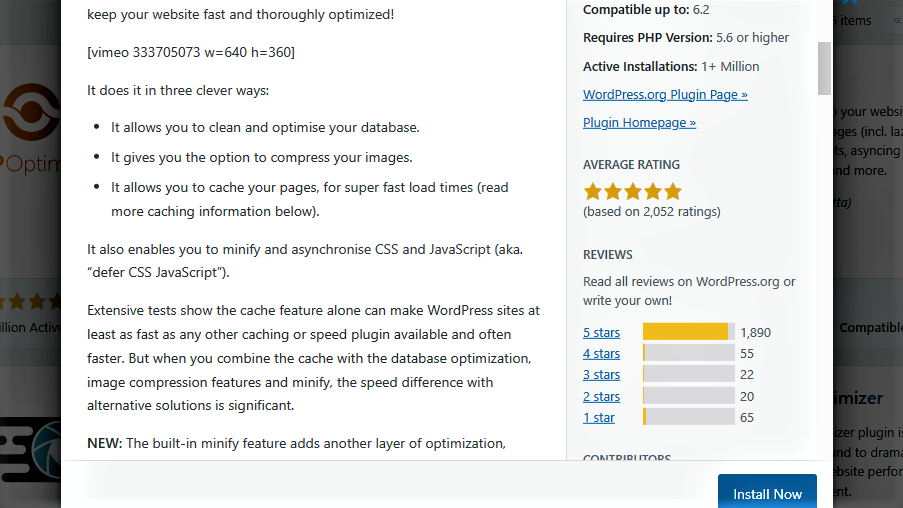 Figure 3: Click Install Now to Install The Plugin. However, Before Installing It Check If It Is Compatible With The WordPress Version Your Website Is Running